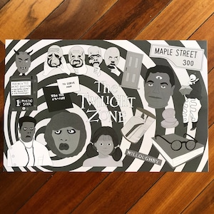 Twilight Zone Tattoo Flash Sheet