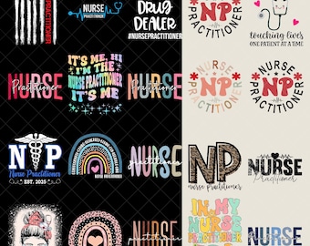 Paquete PNG de Enfermera Practicante, Diseños de Sublimación de Enfermeras Practicantes, PNG de Atención Médica, Clipart de Enfermera Graduada, Descarga Digital de Vida de Enfermera