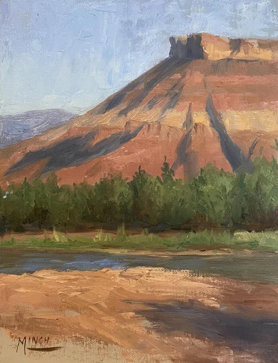 A Butte Seen from Virgin, UT