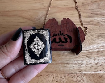 Mashallah Holzspiegel Anhänger - Islamisches Auto, Haussegen Anhänger