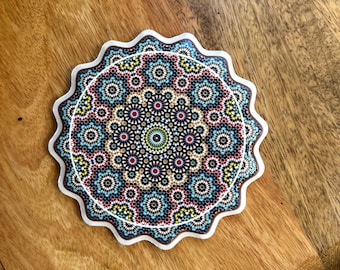 Handgemachte marokkanische Keramik-Untersetzer - Mosaik-Muster-Getränke-Untersetzer