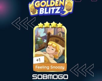 Golden Blitz -Feeling Snoozy Gold Card