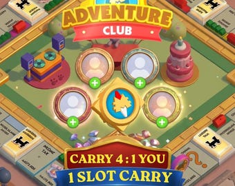 Adventure Club Monopoly Go Full Carry 4:1