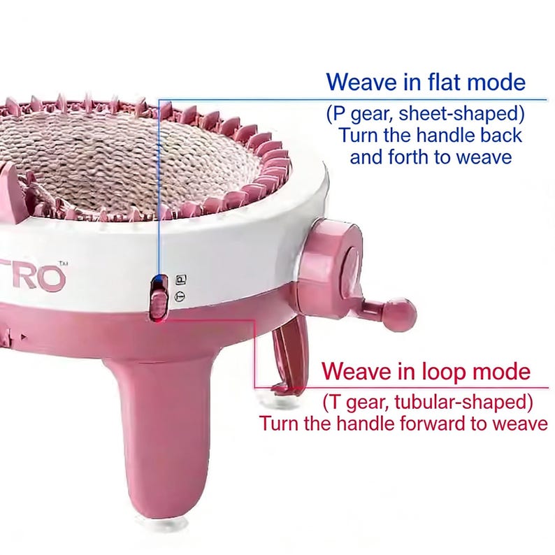 Hand-crank Knitting Machine Kit – DIY Weave Scarf/sweater - Etsy