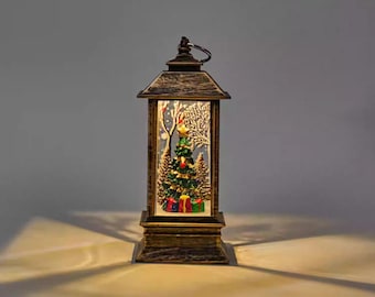 Pine Tree Night Light | Cozy Christmas Table Decor
