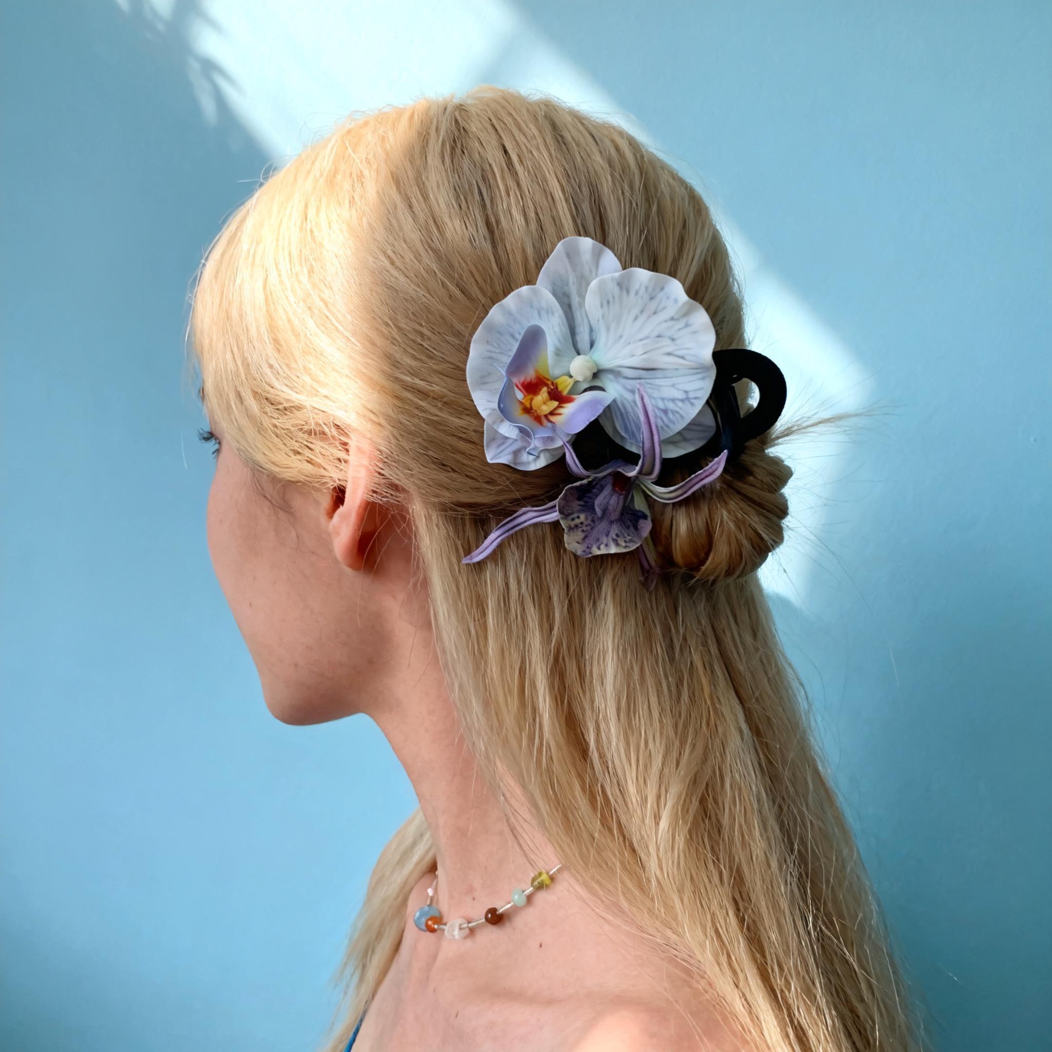 4PCS Pince Cheveux Orchidée Barrette Fleur Artificielle Epingle Clip De 4PCS Pince Cheveux Orchidée Barrette Fleur Artificielle Epingle Clip De