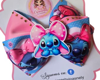 Stitch Bow Pink