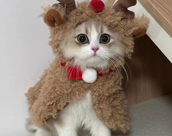 Déguisement Pour Chien En Élan | Tenue 3D Avec Oreilles De