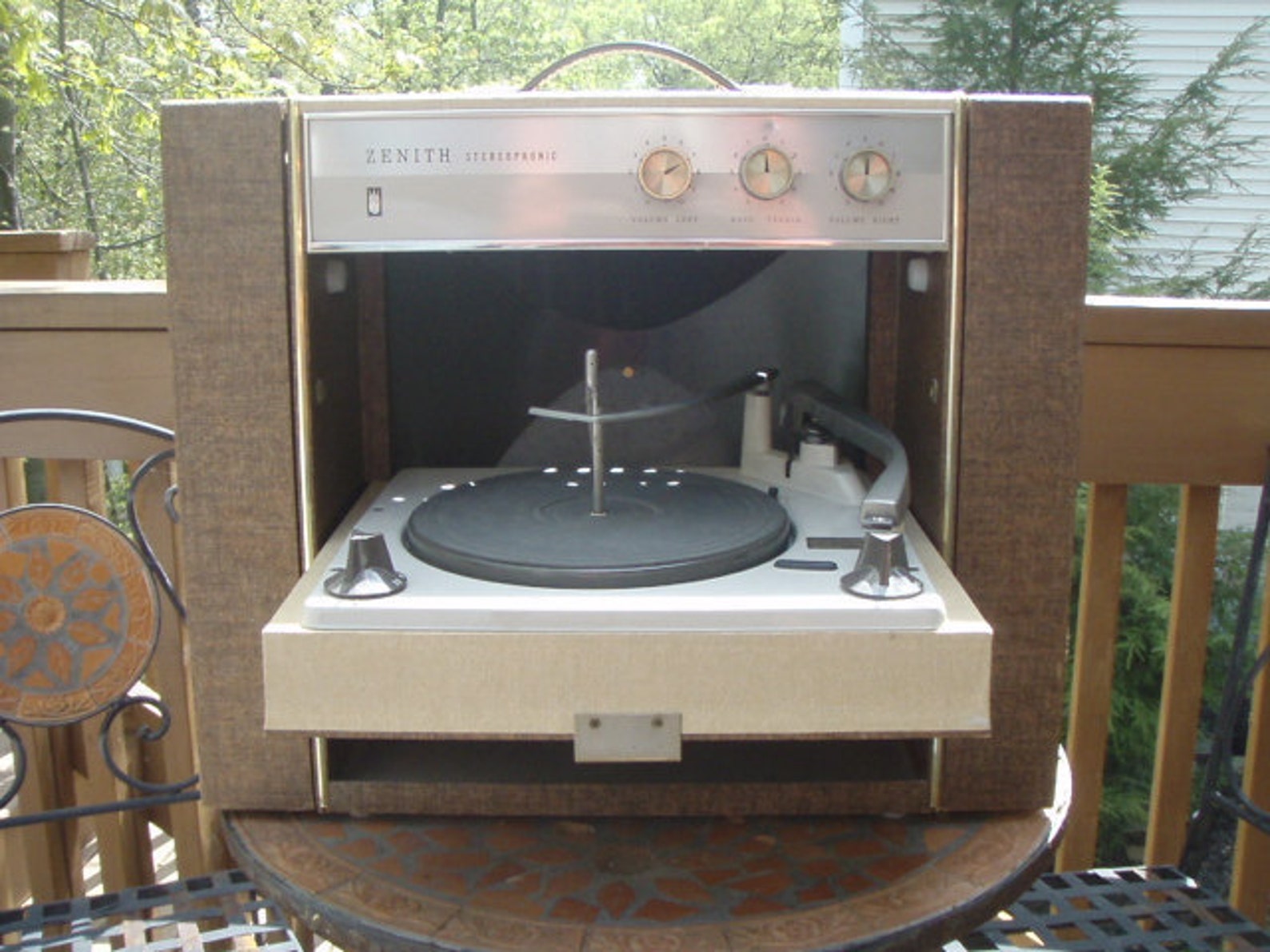 Vintage Zenith Stereophonic Portable Record Player Etsy