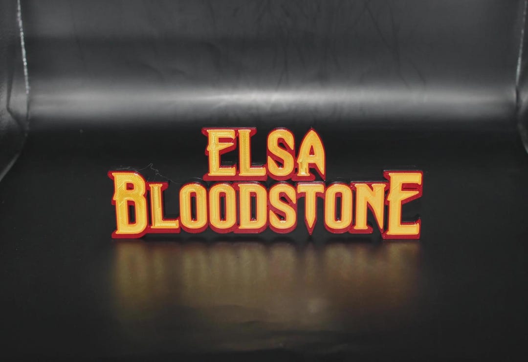 Elsa Bloodstone 3D Printed Logo Sign Wall Desk Shelf Art - Etsy