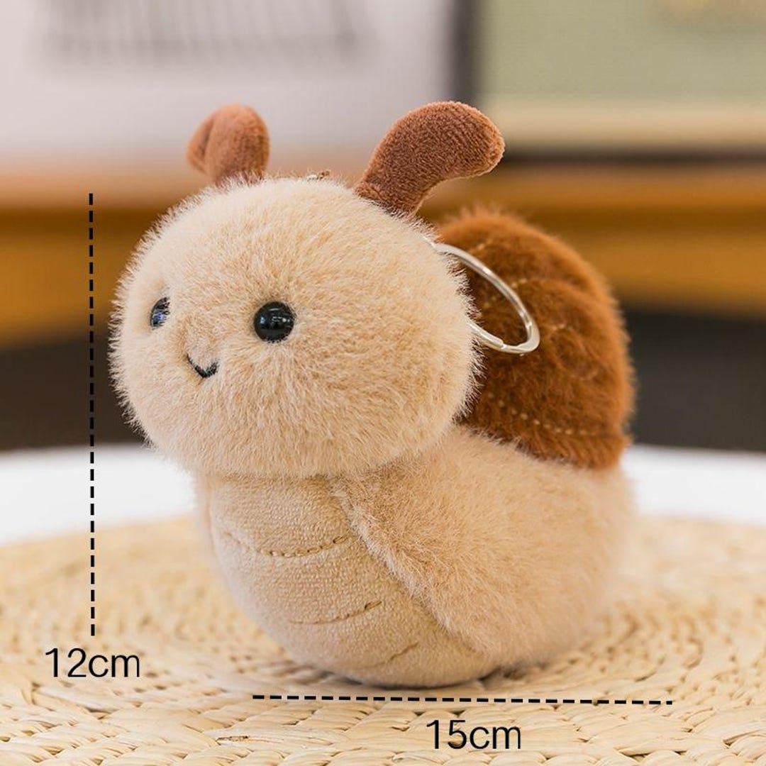 Plush Snail Keychain: Insect Series Backpack Charm Toy - Etsy