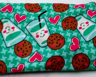 Reusable Heating Pad, Microwave Corn Bag, Microwaveable Heat Pack, Heat Therapy, Corn Heating Pad, Christmas Gift, Milk and Cookies Pattern