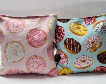 Donut Cornhole Bags, Donut Grow Up Birthday, Pink Blue Gender Cornhole Bags, Donut Corn Hole Bags, Custom Bean Bags, Donut Bean Bag Toss