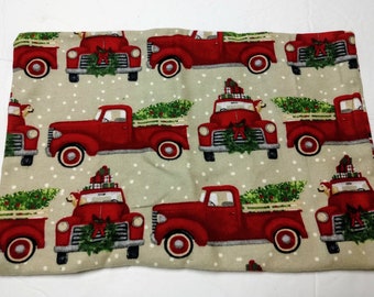 Reusable Heating Pad, Microwave Corn Bag, Microwaveable Heat Pack, Heat Therapy, Corn Heating Pad, Christmas Gift, Red Pickup Christmas