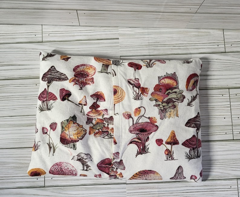 Microwave Corn Bag, Mushroom Gift for Him or Her, Microwaveable Heating Pad, Therapy Heat Pack, Corn Filled Heating Pad, Gift for Mom image 2