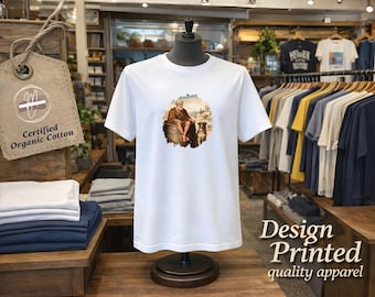 Diogenes T-Shirt – Cynic Philosopher, Dog Illustration, Organic Cotton