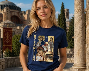 Byzantium Design T-Shirt: Christian Faith Unisex Tee - Bella + Canvas 3001