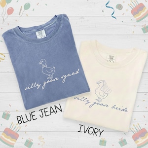 Silly Goose Bachelorette Comfort Colors® Shirts: Silly Goose Squad Bachelorette Party Tees
