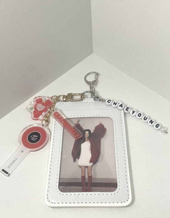 Chaeyoung TWICE Bias Keychain Photocard Holder - Etsy