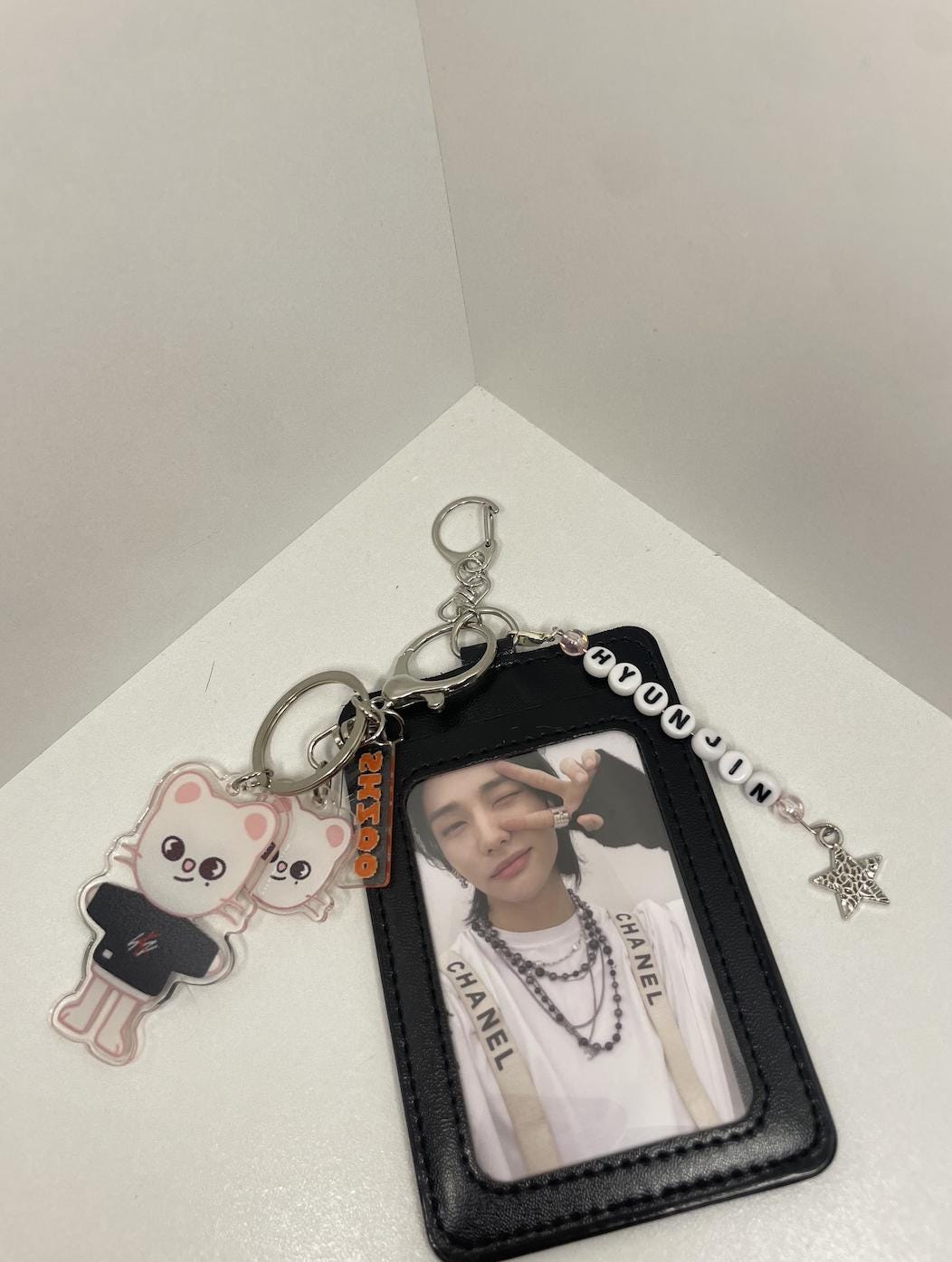 Hyunjin SKZ Bias Keychain Photocard Holder - Etsy