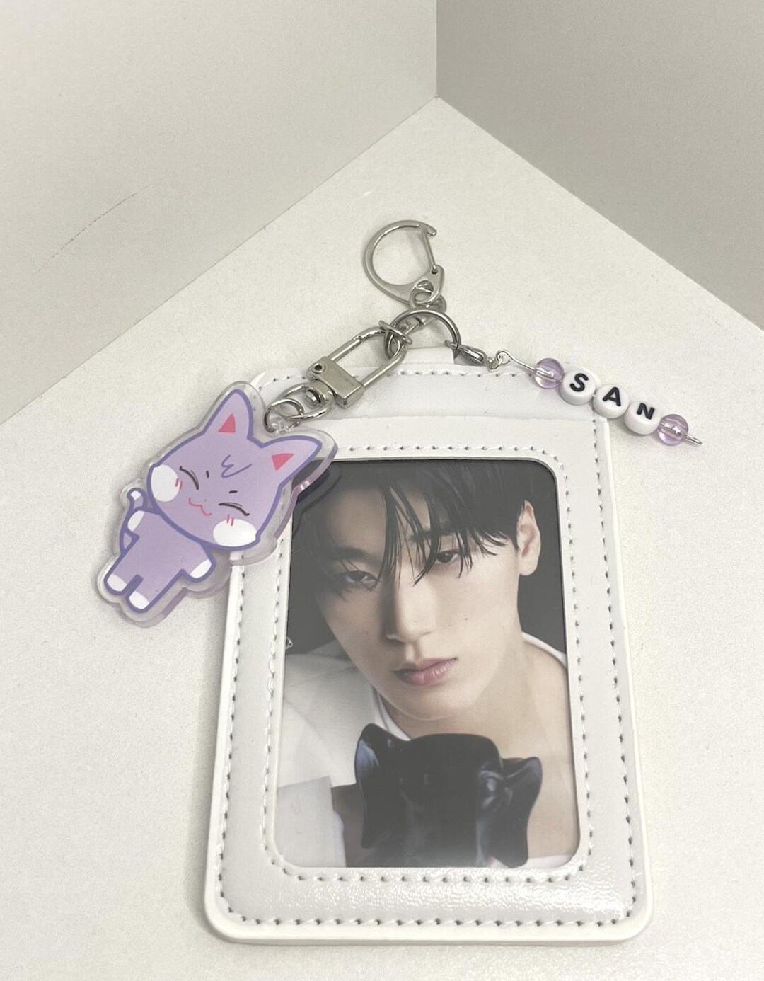 San Ateez Bias Keychain Photocard Holder - Etsy