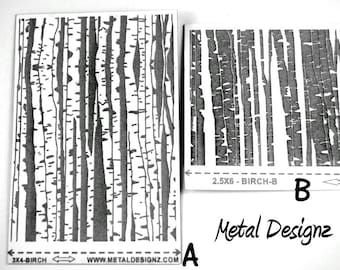Laser Cut Texture Paper - Rolling Mill Pattern - Birch Trees