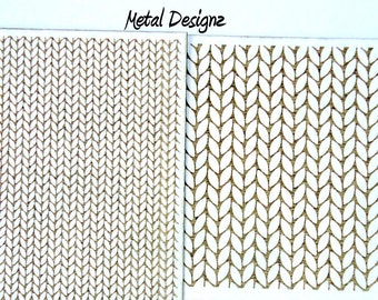 Laser Cut Texture Paper - Rolling Mill Pattern - Knitting