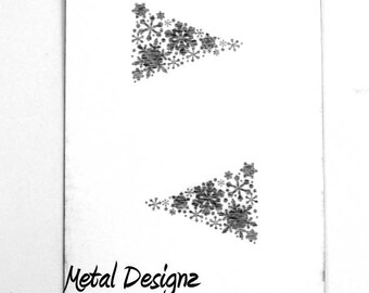 Laser Cut Texture Paper - Rolling Mill Pattern -Christmas Trees - 1" sold in pairs! 5 of 10 different styles!