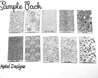 Laser Cut Texture Paper - Rolling Mill Pattern -SAMPLE VARIETY PACK