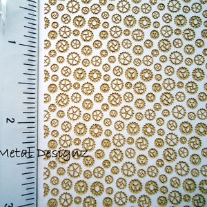 Laser Cut Texture Paper - Rolling Mill Pattern - Steam Punk Gears