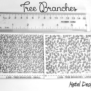 Laser Cut Texture Paper - Rolling Mill Pattern - Tree Branches