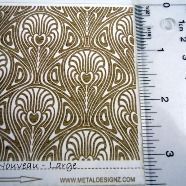 Laser Cut Texture Paper - Rolling Mill Pattern - Art Nouveau