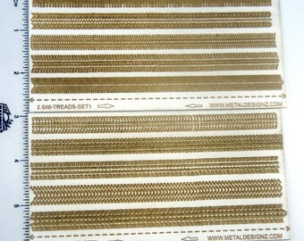 Laser Cut Texture Paper - Rolling Mill Pattern - Tire Treads