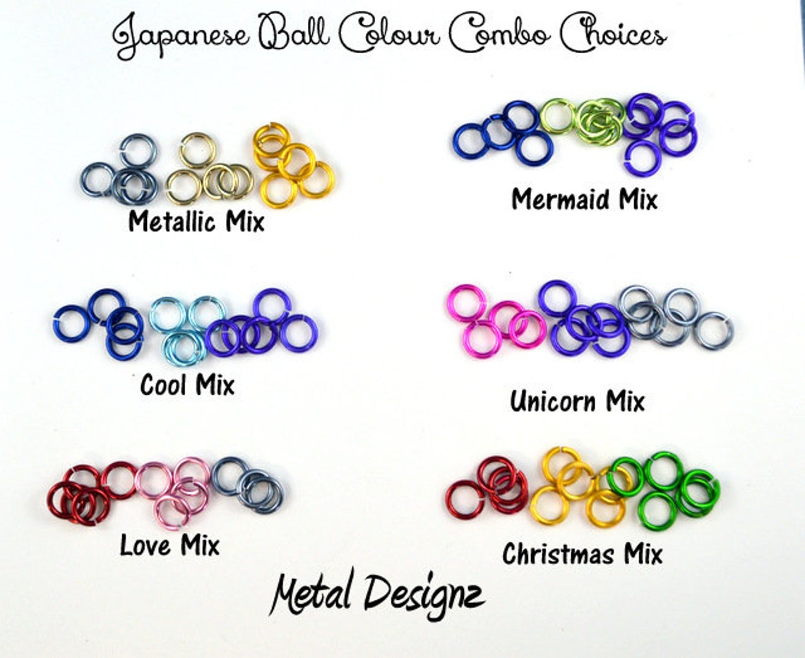 Japanese Ball Chainmail Ornament Kit Makes 3 Balls Crafty Etsy