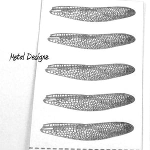 Laser Cut Texture Paper - Rolling Mill Pattern - Ring Shank Pattern - All Dragonfly Wings