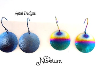 Circular Niobium Earrings