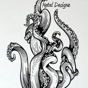 Laser Cut Texture Paper - Rolling Mill Pattern - Octopus Tentacles