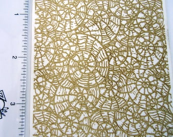 Laser Cut Texture Paper - Rolling Mill Pattern - Fossils