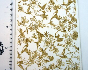 Laser Cut Texture Paper - Rolling Mill Pattern - Humming Birds