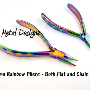 Chroma Pliers - RAINBOW - Chain or Flat Nosed - Sold individually