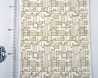 Laser Cut Texture Paper - Rolling Mill Pattern - Circuit Board