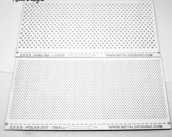 Laser Cut Texture Paper - Rolling Mill Pattern - Polka Dots