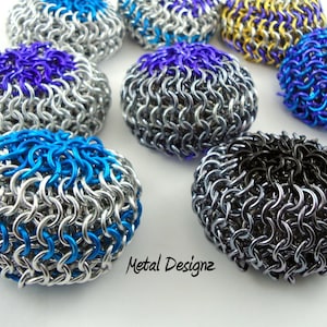Chainmail Hackey Sack Kit - Make your own - Kit makes TWO finished Hackey Sacks!