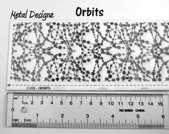 Laser Cut Texture Paper - Rolling Mill Pattern - Orbits