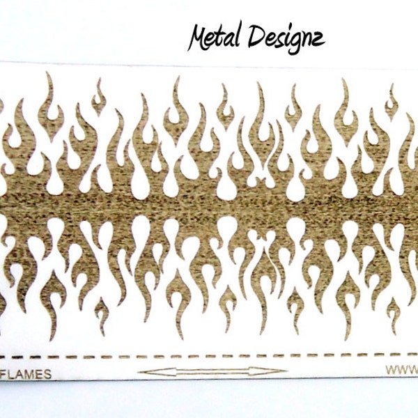 Laser Cut Texture Paper - Rolling Mill Pattern - Flames