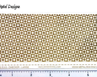 Laser Cut Texture Paper - Rolling Mill Pattern - Checkers