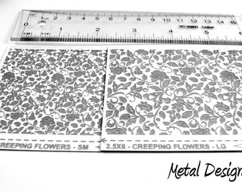 Laser Cut Texture Paper - Rolling Mill Pattern - Creeping Flowers