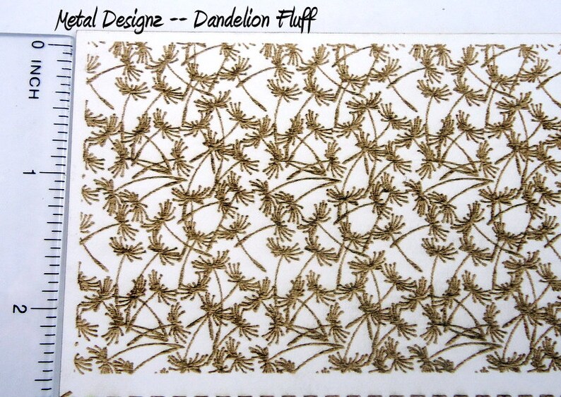 Dandelion Fluff Rolling Mill Pattern Laser Cut Texture Paper