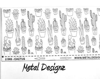 Laser Cut Texture Paper - Rolling Mill Pattern - Cactus - desert