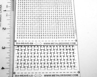 Laser Cut Texture Paper - Rolling Mill Pattern - Weave